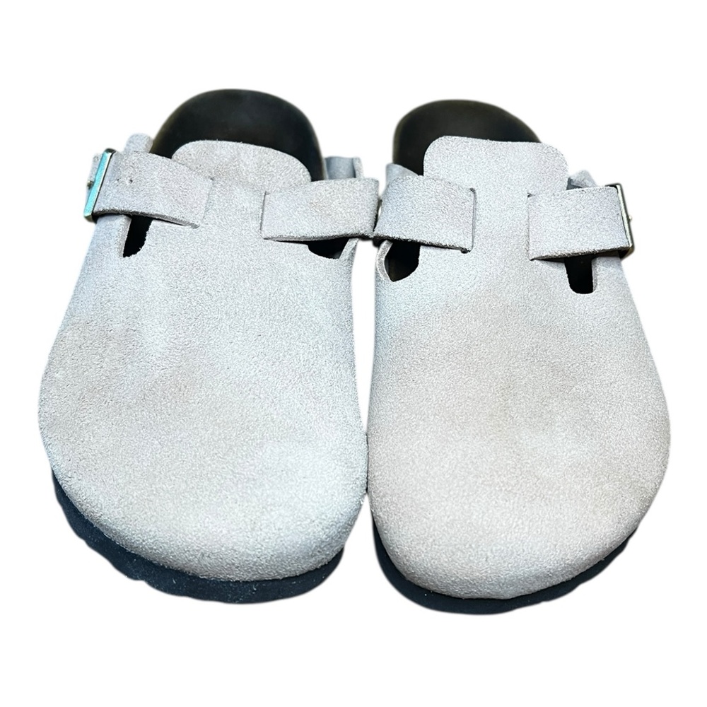 Birkenstock Boston Suede Clogs Very Pale Pink EU 42 Men’s  9–9.5 Women’s 11.5 12 - Picture 7 of 11